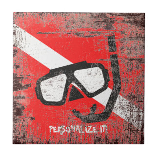 Dölj mask med flagga kakelplatta