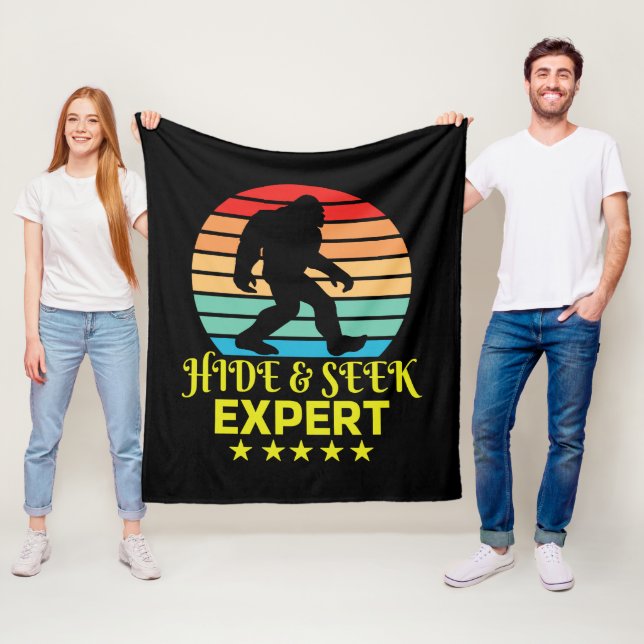 Dölj Och Sök Expert Bigfoot Rolig Fleecefilt (På plats)