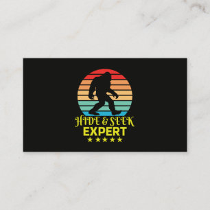 Dölj Och Sök Expert Bigfoot Rolig Visitkort