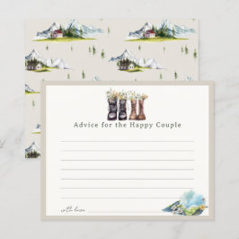 Dölja boots Par Shower Advice-kort