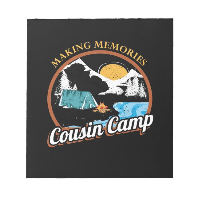 Dölja Memories Cousin Camp Anteckningsblock (Framsida)
