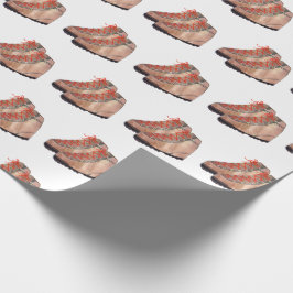 Dölja skott mot vit bakgrund presentpapper