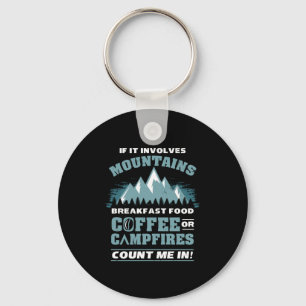 Döljande campingkaffe nyckelring