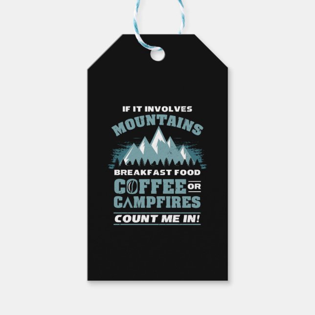 Döljande campingkaffe presentetikett (Framsidan)