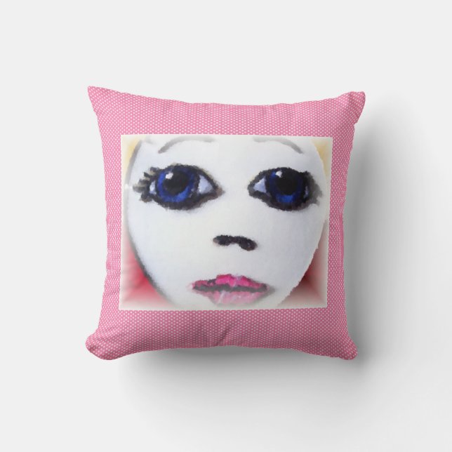 Doll Ansikte Kudde (Framsida)