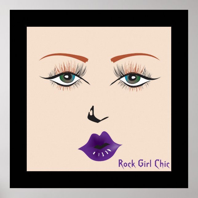 Doll Ansikte "Sten Girl Chic" Poster (Framsidan)