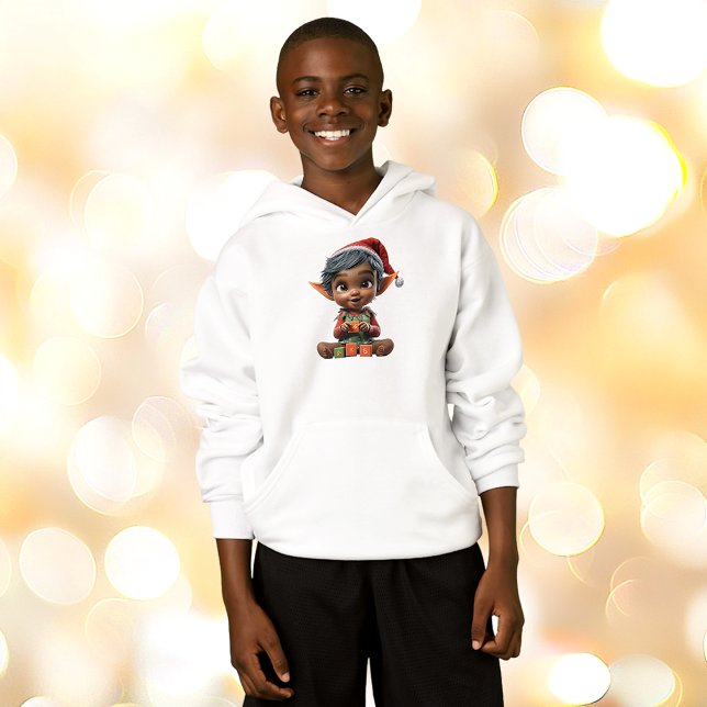 Doll Baby jul Elf Boy's Hoodie T Shirt (Skapare uppladdad)