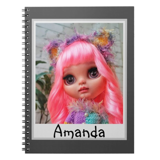 Doll, dockfoto, present, Blythe Anteckningsbok (Framsidan)