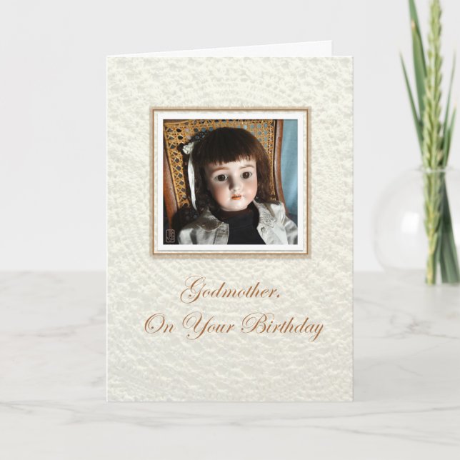 Doll Frances Godmor Birthday Kort (Framsida)