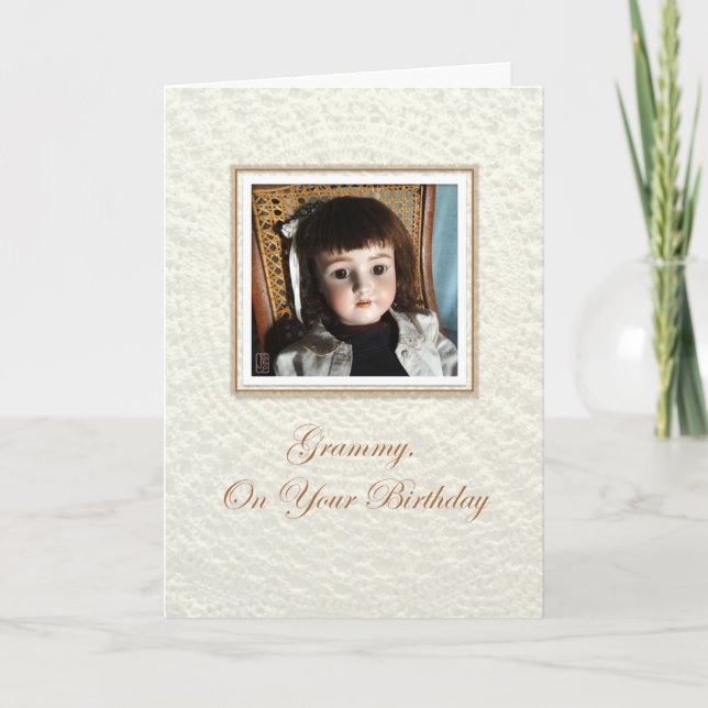 Doll Frances Grammy Birthday Kort (Framsida)