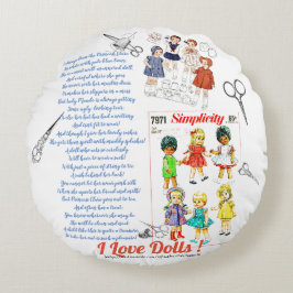 Doll Maker Rund Kudde