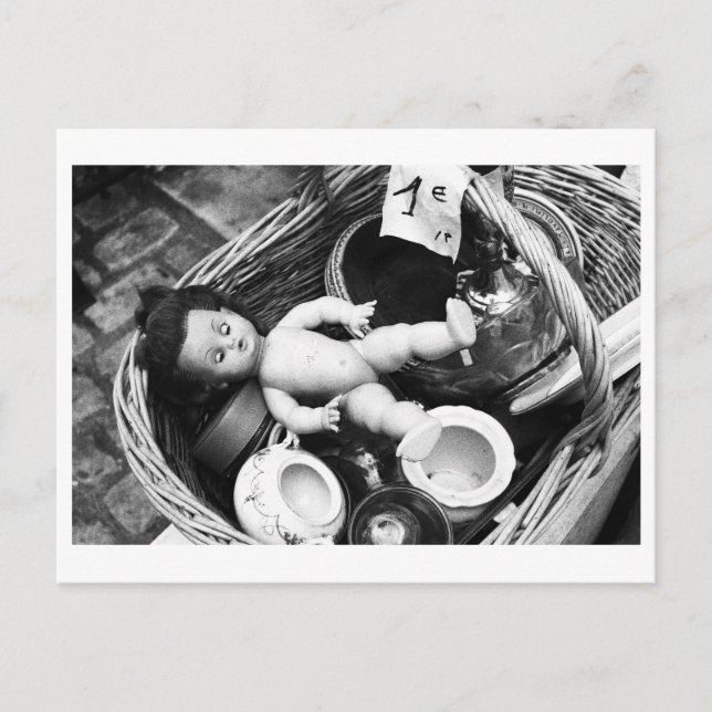 Doll Portrait - Doll at the flea market Vykort (Framsida)