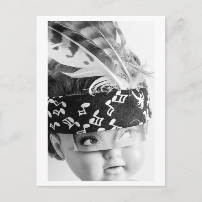 Doll portrait Indian - Mudhead Vykort (Framsida)