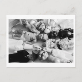 Doll Portrait - Plastic Dolls and Rubber Chickens Vykort