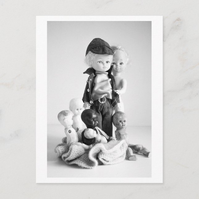 Doll Portrait - Vintage Doll Family Vykort (Framsida)