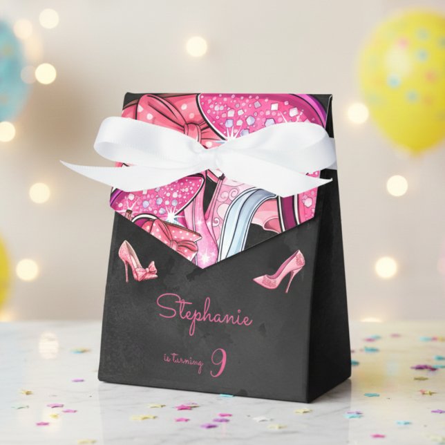 Doll rosa High Heel Footwear födelsedagsfest Presentaskar (Skapare uppladdad)