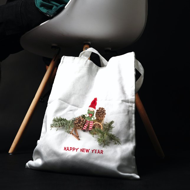 Doll Sitta mellan Gräs Cone Tote Bag Tygkasse (Skapare uppladdad)