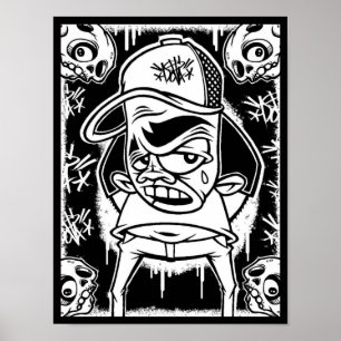 DOLLA-/SKULLIE-affisch Poster
