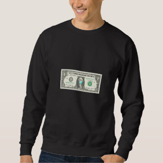 Dollar Bill med en mask Lång Ärmad Tröja