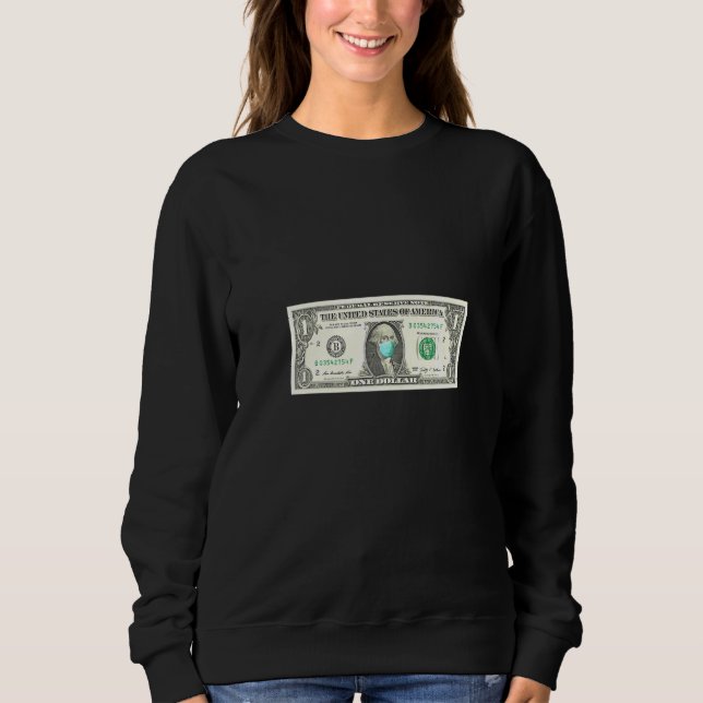 Dollar Bill med en mask T Shirt (Framsida)