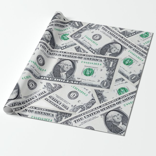 Dollar Bills Presentpapper (Utrullad)