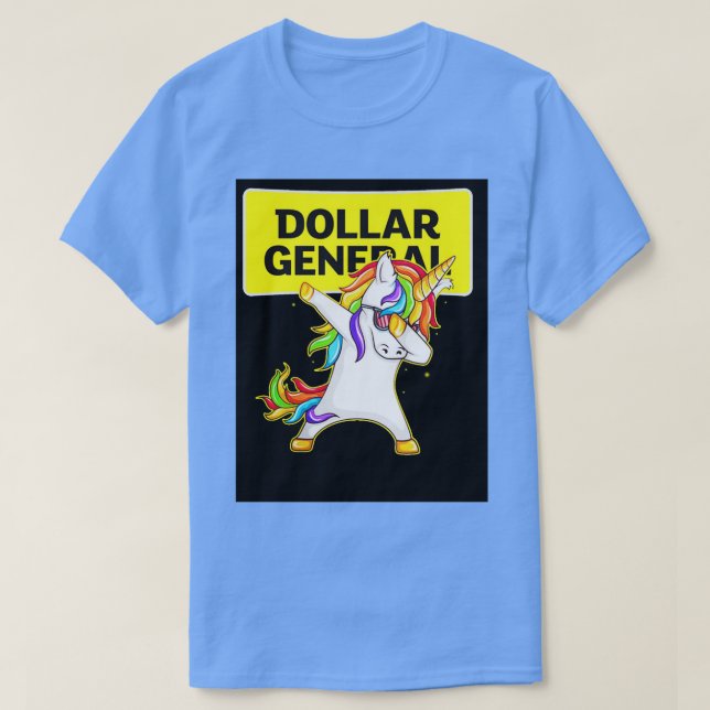 Dollar General Dollar General Unicorn Dabbing Unis T Shirt (Design framsida)