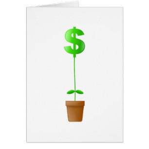 Dollar Plant Hälsningskort