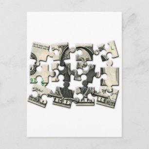 Dollar Puzzle Vykort