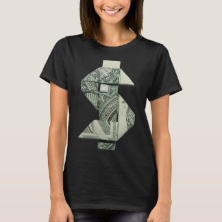 Dollar Sign Money Origami Pengarar T Shirt