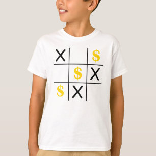 Dollar Tic Tac Toe T Shirt