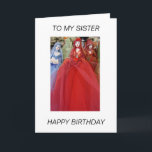 Dollar till MY SISTER GRATTIS PÅ FÖDELSEDAGEN Card Kort<br><div class="desc">Dockor i vackra färgader i en butik i Aten Grekland</div>