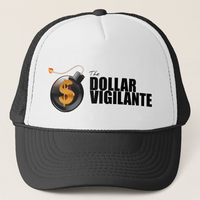 Dollar Vigilante Cap W/Logo Text Truckerkeps (Framsida)