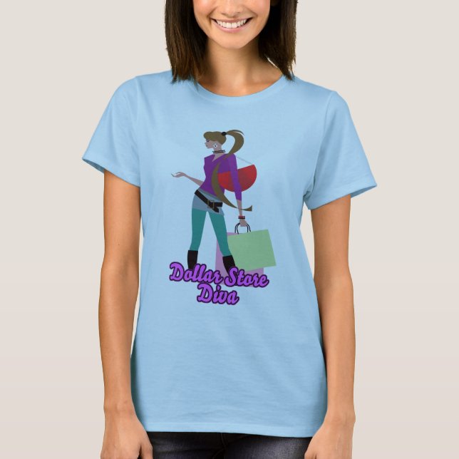 dollarbutiksdiva tee shirt (Framsida)