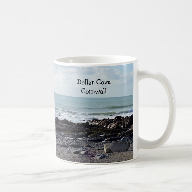 DollarCoveCornwall England Poldark läge Kaffemugg (Höger)