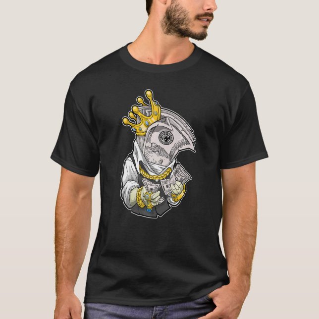 dollardiamanter i kung krona rik pengarar HipHop T Shirt (Framsida)
