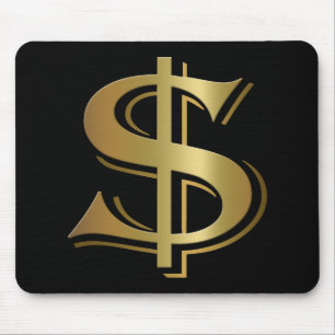 Dollaren undertecknar Mousepad Musmatta