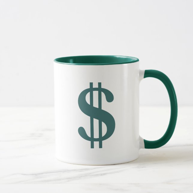 Dollaren undertecknar mugg (Höger)