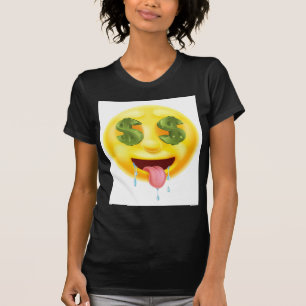 Dollaren undertecknar ögaemoticonen Emoji Tee Shirt