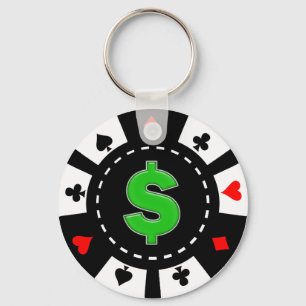 DOLLAREN UNDERTECKNAR POKERCHIPEN NYCKELRING