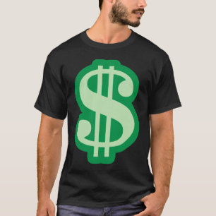 Dollaren undertecknar t shirt