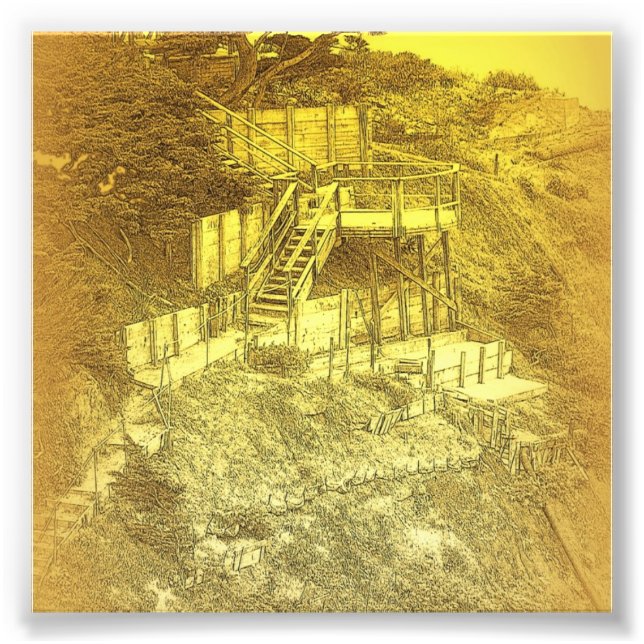 Dollarhuset Trappor Fototryck (Framsidan)