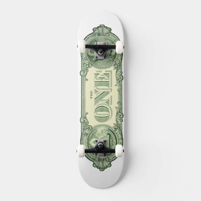 DollarräkningSkateboard Old School Skateboard Bräda 21,6 Cm (Framsida)