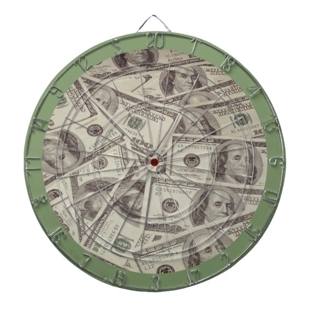 Dollarsedlarspilskiva Darttavla (Framsidan)