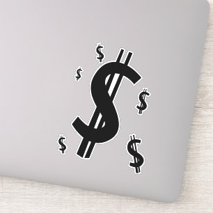 Dollarsymbol Klistermärken