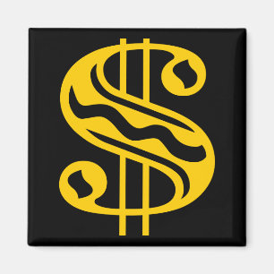 Dollartecken - Amber Magnet