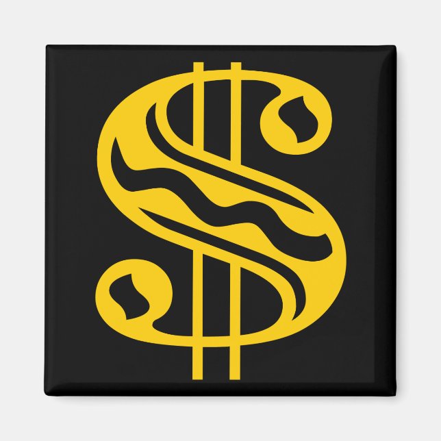 Dollartecken - Amber Magnet (Framsidan)