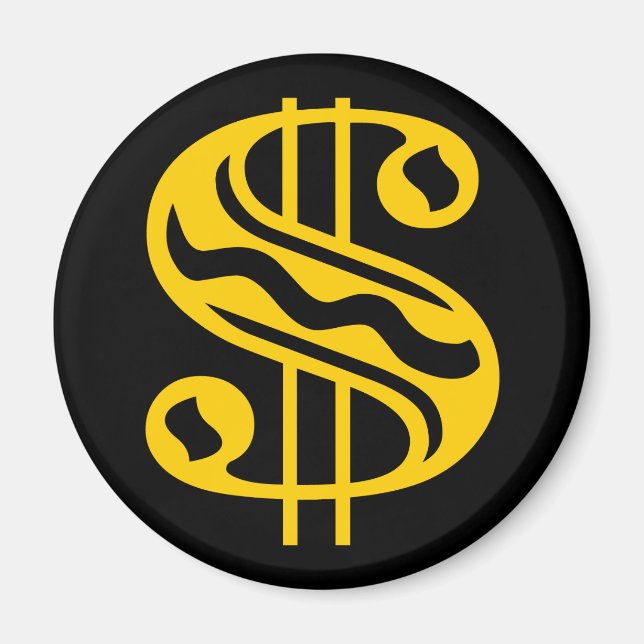 Dollartecken - Amber Magnet (Framsidan)