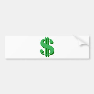 $ dollartecken bildekal