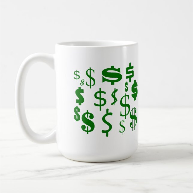 Dollartecken Kaffemugg (Vänster)