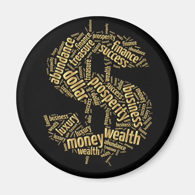 Dollartecken Magnet (Framsidan)